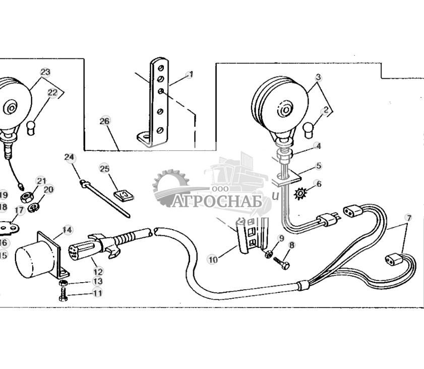 Implement Warning Lamp Kit 